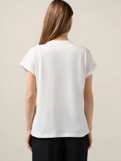 T-shirt con applicazione gioiello