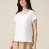 T-shirt con ricamo gioiello
