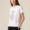 T-shirt in cotone con applicazioni
