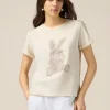 T-shirt in cotone con applicazioni