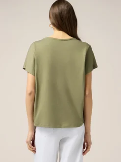 T-shirt in cotone con applicazioni