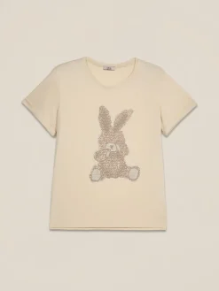 T-shirt in cotone con applicazioni
