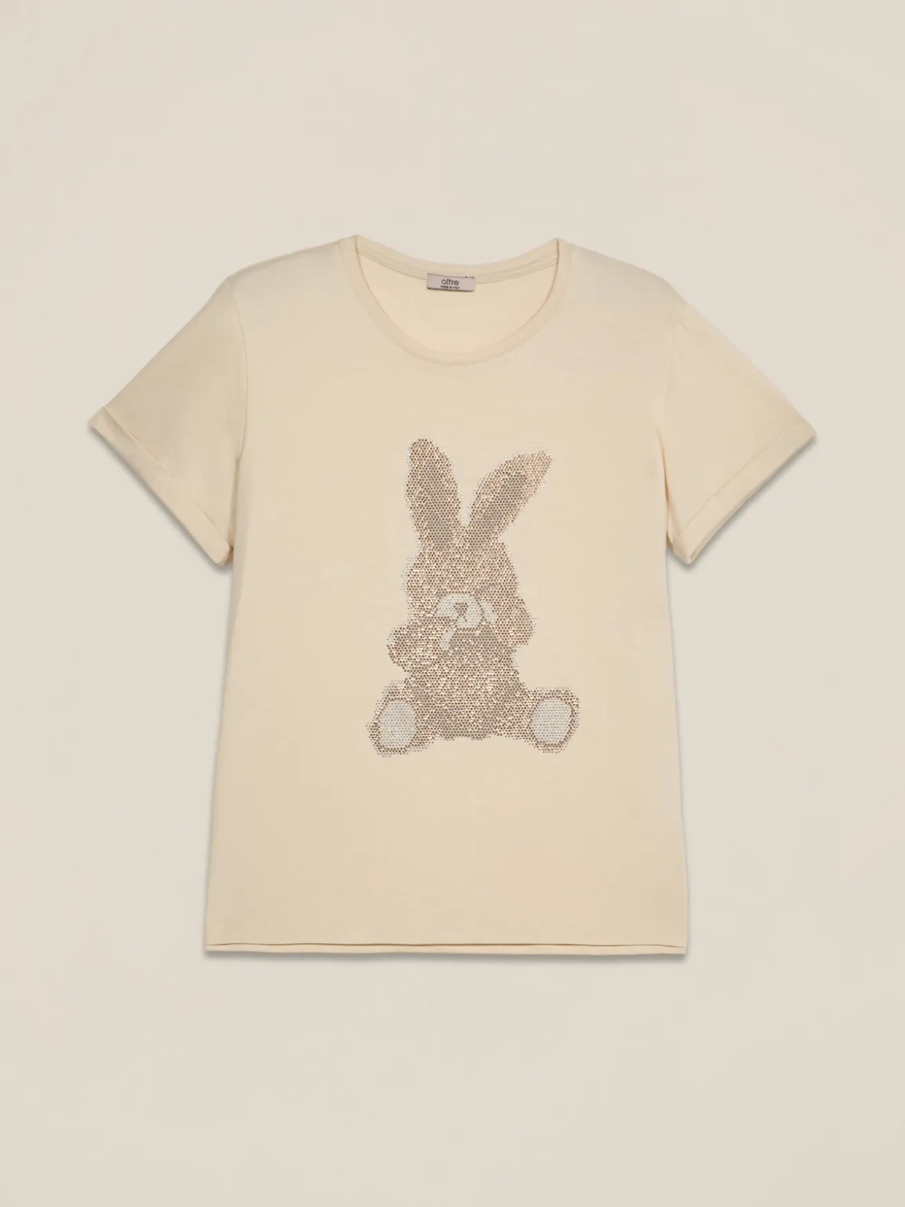 T-shirt in cotone con applicazioni