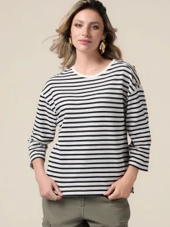 T-shirt maniche lunghe in cotone spesso