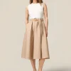 Vestito bicolor con cintura