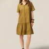 Vestito chemisier con balza