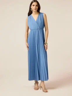 Vestito lungo lurex plissé