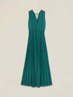 Vestito lungo lurex plissé