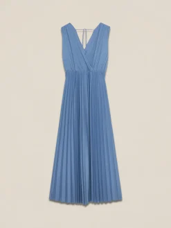 Vestito lungo lurex plissé