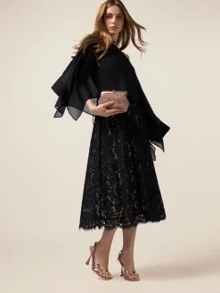Vestito midi in pizzo
