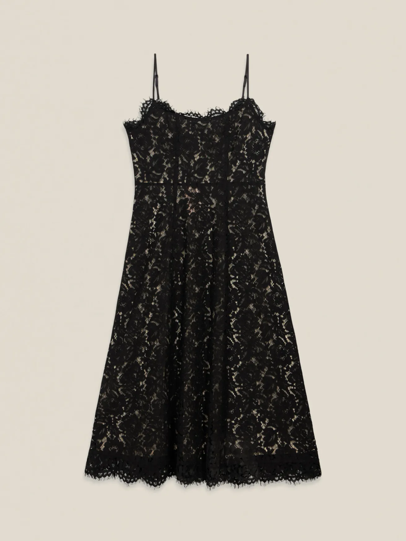 Vestito midi in pizzo